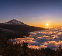 Miniature 1 - Teide et Coucher de&nbsp;Soleil au&nbsp;Mirador de&nbsp;Chipeque avec&nbsp;Cava