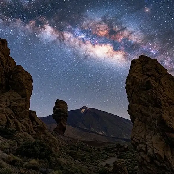Teide de Noche y Estrellas