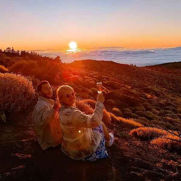 Teide, Masca y&nbsp;Garachico con&nbsp;Puesta de&nbsp;Sol y&nbsp;Cava